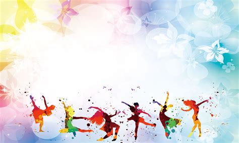 Dancer Dancing Colorful Floral Background, Color, Dancing, Fashion Background Image for Free ...