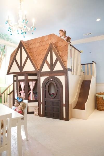 Girls Princess Castle Loft Bed - Eclectic - Kids Beds - by Sweet Dream Bed