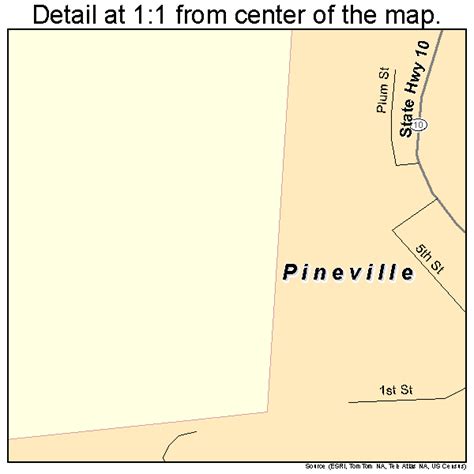 Pineville West Virginia Street Map 5463940