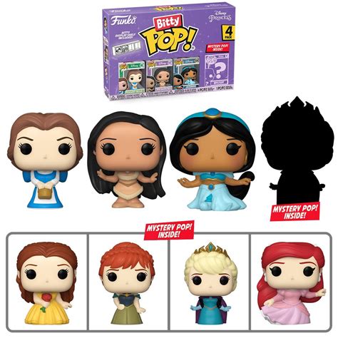 Disney Princesses Belle Funko Bitty Pop! Mini-Figure 4-Pack