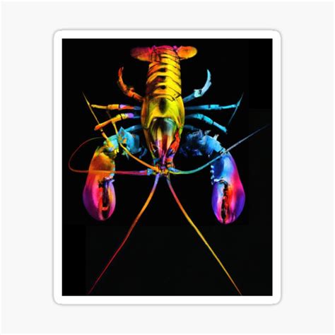 "Lobster, in Rainbow Color" Sticker for Sale by phillipbooth | Redbubble