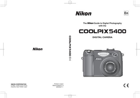 Nikon Digital Camera Coolpix5400 Users Manual