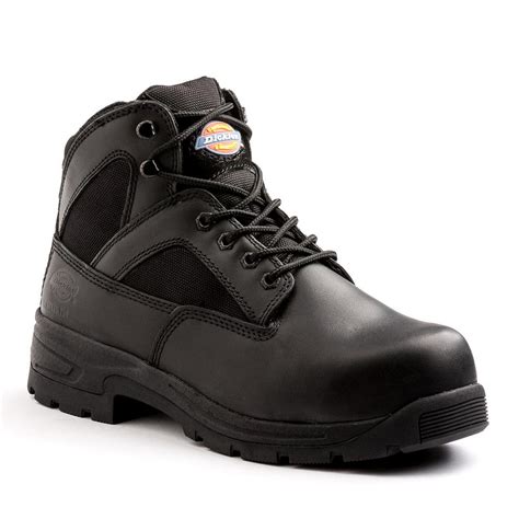 Dickies Buffer Men Size 13 Black Leather Steel Toe Work Boot ...