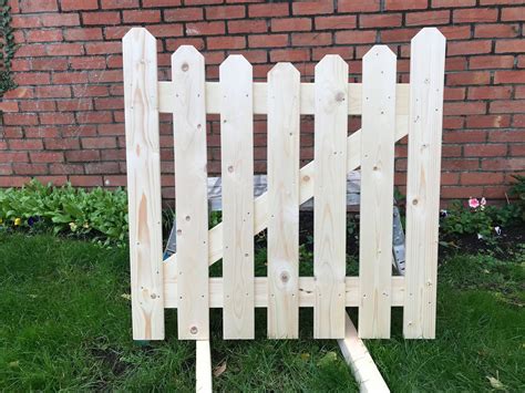 Garden Picket Gates Wooden Bespoke Gate garden Timber Door H-91,5cm X W ...