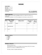 Modern CV Template in MS Word FREE Download (.doc .pdf)