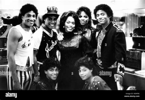 THE JACKSONS: AN AMERICAN DREAM, front from left: Colin Steele, Terrence DaShon Howard, rear ...