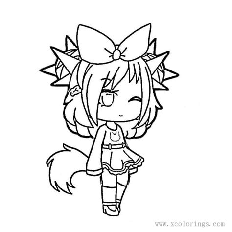 Gacha Life Angel Coloring Pages - XColorings.com