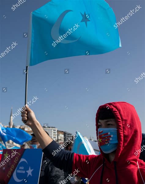 Uyghur Protestors Who Have Not Heard Editorial Stock Photo - Stock ...