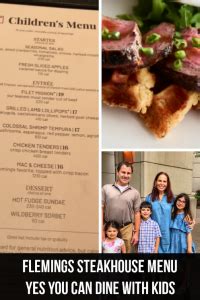 Flemings Steakhouse Menu- Yes You Can Dine With Kids! - The Mommyhood Chronicles