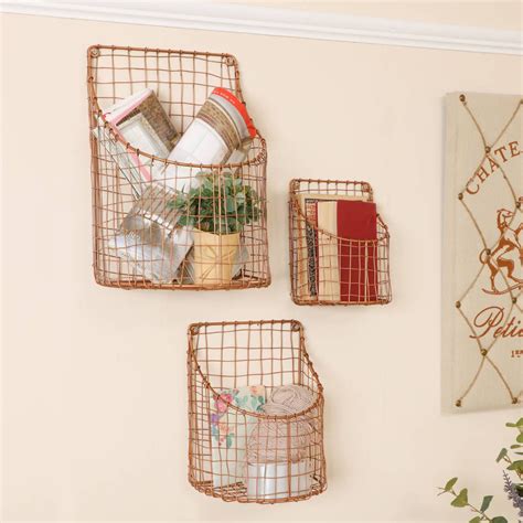 20+30+ Wall Mounted Black Wire Basket – HOMYRACKS