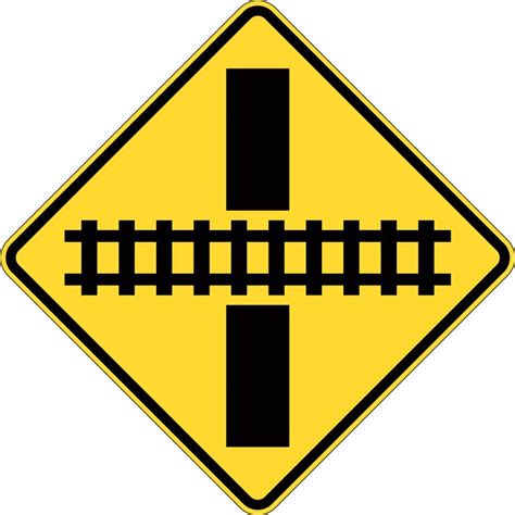 Rail Track Crossing Sign