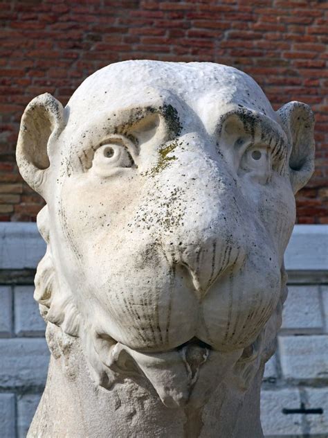 Marble Lion Statue, Venice Arsenal Stock Photo - Image: 57566037