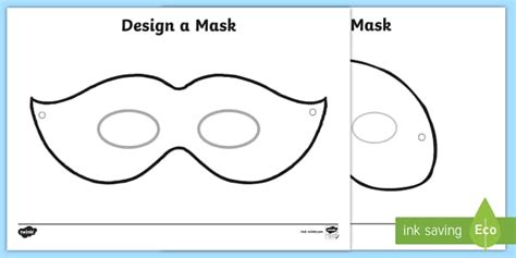 Mask Template | Design Your Own | Art | Primary Resource