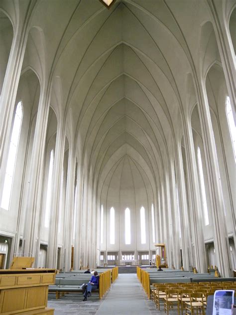 Interior of Hallgrimskirkja (Hallgrims Church) in Reykjavik Iceland ...