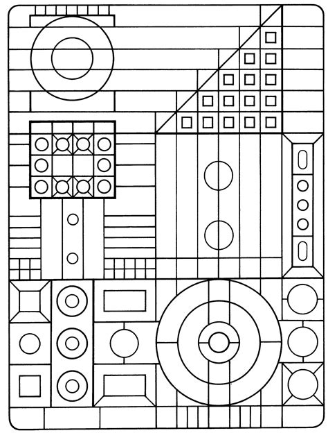 Free Printable Geometric Coloring Pages For Kids