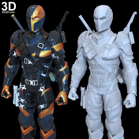 DeathStroke Justice League Helmet, Armor, Katana and Weapons 3D Printable Model STL File From ...