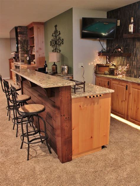 Rustic Basement Bar Ideas, Pictures, Remodel and Decor