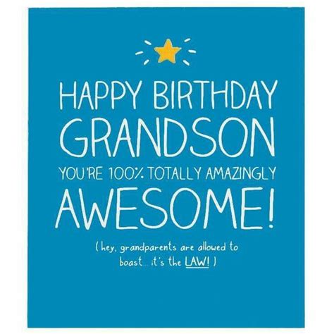 Pin by Doug Rose Wood on card verses | Grandson birthday quotes, Happy birthday fun, Happy ...