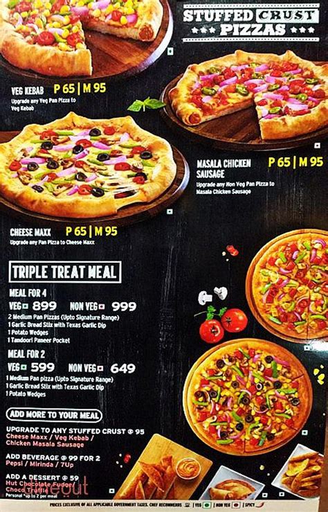 Menu of Pizza Hut, Near Hyatt Regency, Industrial Area Phase 1,Chandigarh | Dineout