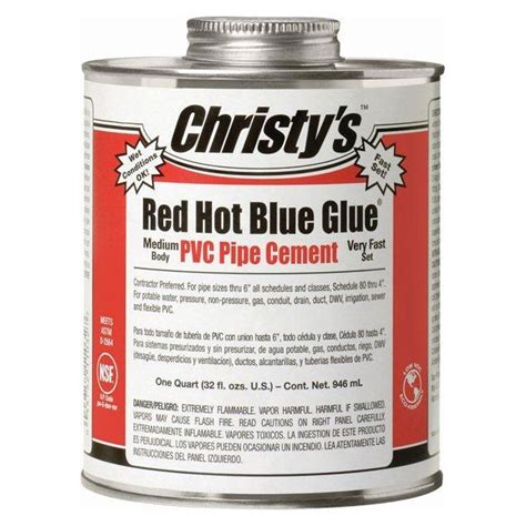 Red Hot Blue Glue - PVC Glue - Adhesives