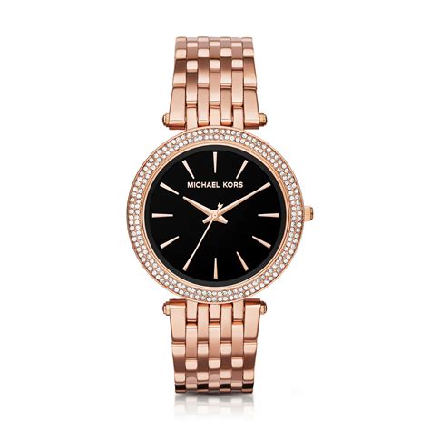 Michael Kors Darci Pave Rose Gold-tone Watch in Pink - Lyst