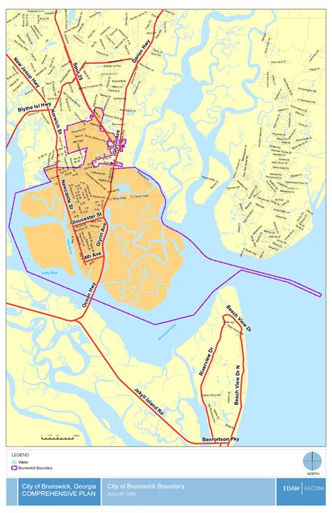 City of Brunswick Boundary Map | Brunswick, GA
