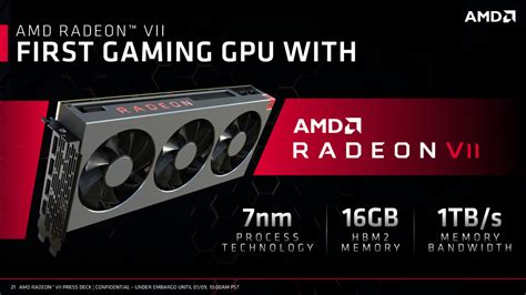 AMD Radeon Vega VII Gaming Performance Benchmarks & Specifications