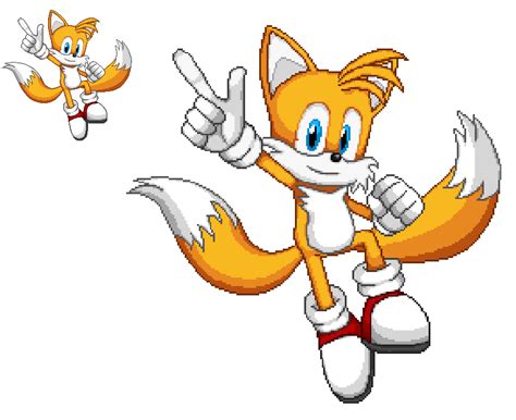 Tails (Pixel Art V2) by DarkTremor100 on DeviantArt