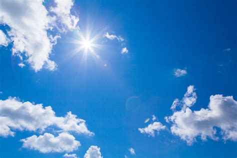 Sun Clouds Blue Sky Free Stock Photo - Public Domain Pictures