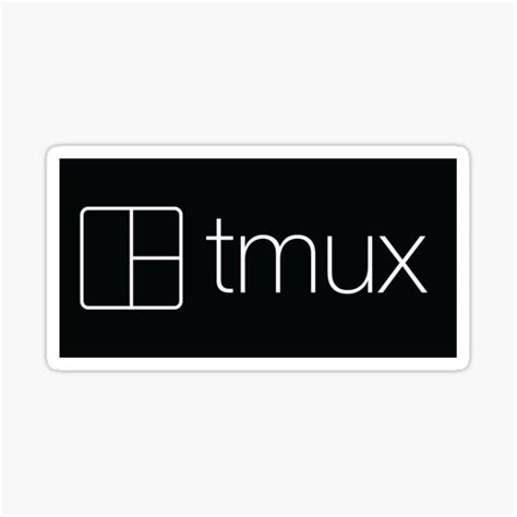 "tmux logo 001" Sticker by zoerab | Redbubble