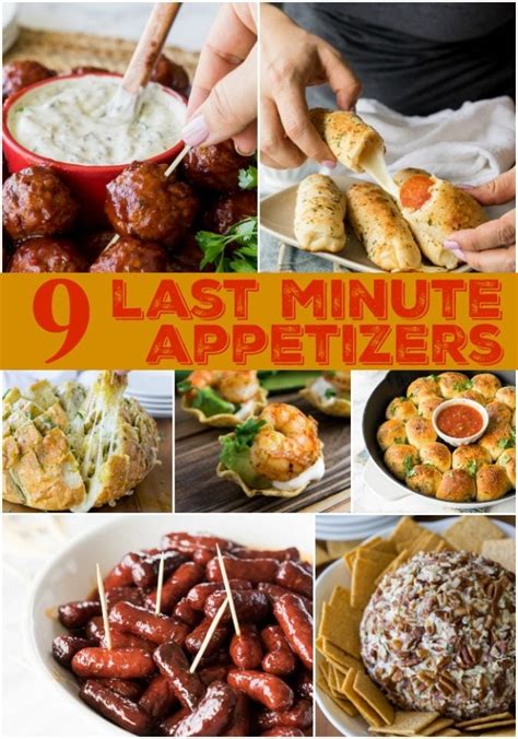 9 Last Minute Appetizers | I Wash You Dry