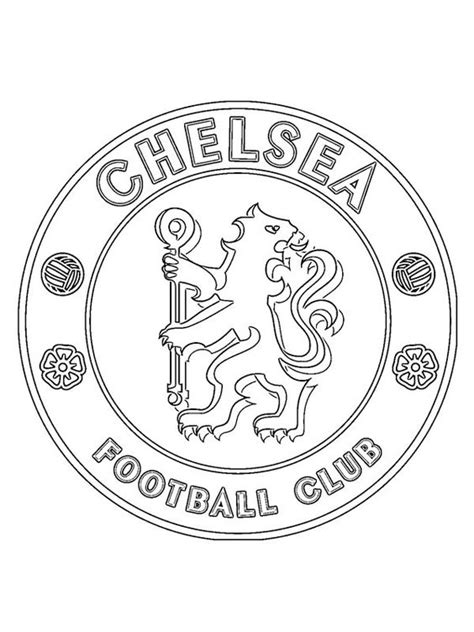 Chelsea Fc Coloring Pages | Cloloring Games Online