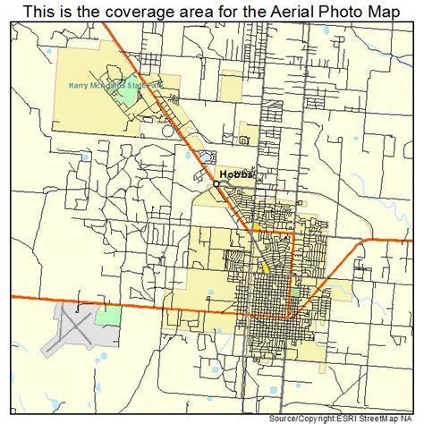 Aerial Photography Map of Hobbs, NM New Mexico