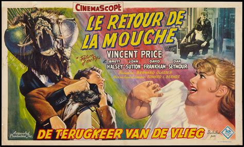 Return of the Fly (1959) | B movie, Vincent price, Movie posters