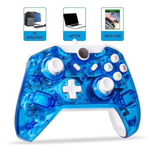 LUXMO Wired Game Controller Joystick for Xbox One/ One S & PC Windows ...