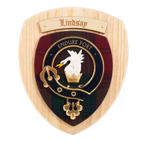 Lindsay Clan Crest Plaque – Tartan Shop