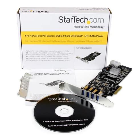 PCI Express USB 3.0 Card - 4-Port, 2 Dedicated Channels | USB 3.0 Cards ...