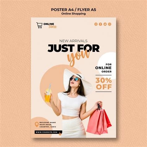 Free PSD | Flyer template for online fashion sale | Fashion poster design, Fashion sale poster ...