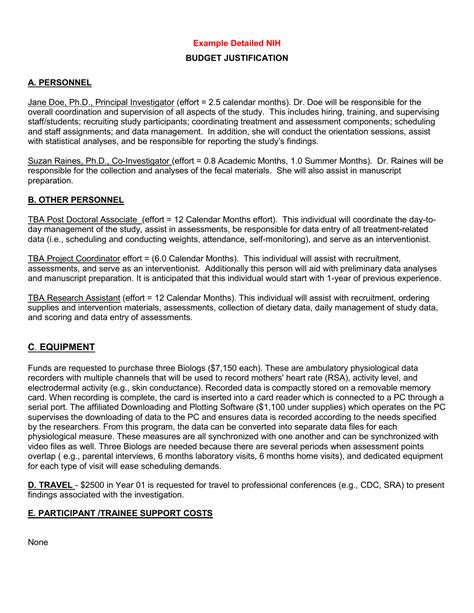 Nih Budget Template Excel - prntbl.concejomunicipaldechinu.gov.co