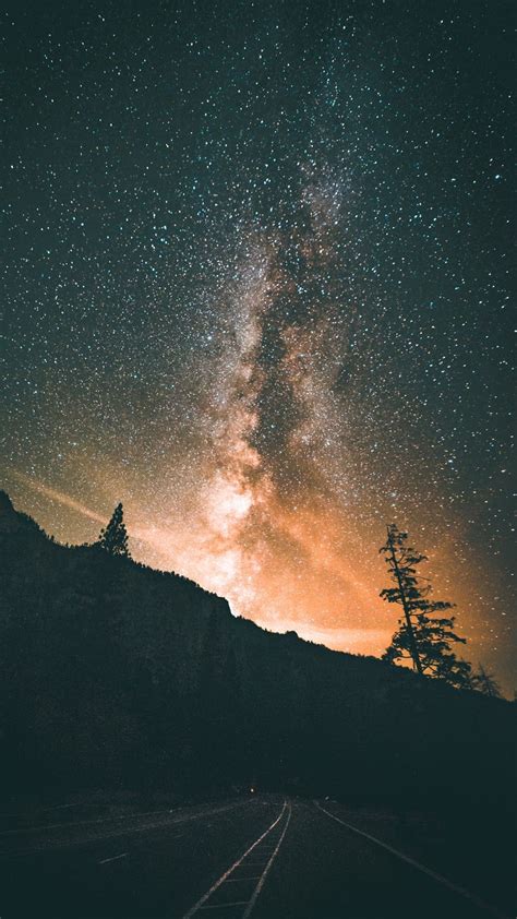 Starry Night Aesthetic Night Sky Wallpaper