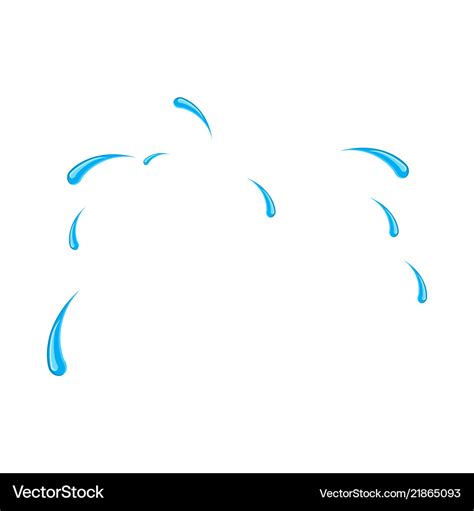 Sweat drops for comic book character design Vector Image