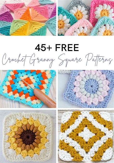 45+ Free Crochet Granny Square Patterns - Stitch11