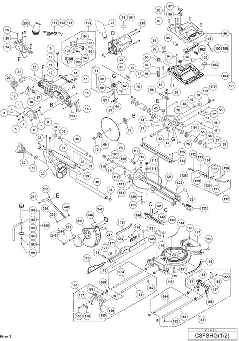 Hikoki C8fshg Miter Saw C8fshg Spare Parts Spare_C8FSHG from Spare Parts World