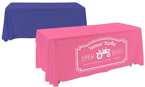 Trade Show Table Covers | Plain & Branded Tablecloths