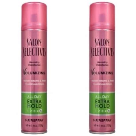 (2 Packs) Salon Selectives Volumizing Hair Spray, All Day Extra Hold Humidity Resistant 4 oz ...