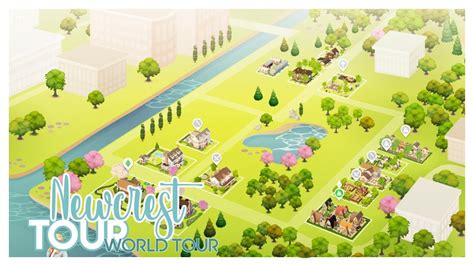 Build Newcrest Tour | The Sims 4 - YouTube