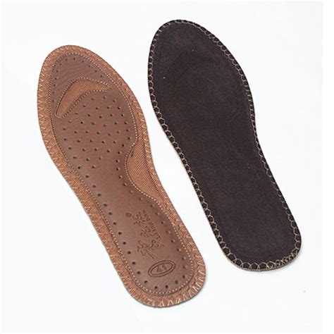 Comfortable Leather Insoles, Cowhide Shoe Insert, Fiber Stress ISG-1416 | INSOLESGEEKS