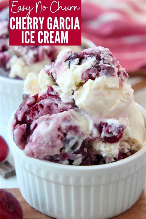 Copycat Cherry Garcia Ice Cream Recipe - No Ice Cream Maker!