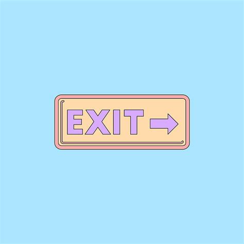 Exit way sign in flat style vector eps ai | UIDownload
