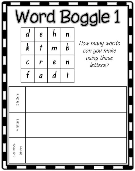 Boggle Word Games | Activity Shelter